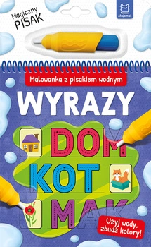 Wyrazy. Malowanka z pisakiem wodnym