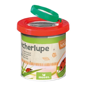 Pojemnik Do Obserwacji Owadów z Podwójną Lupą i Pająkiem z Tworzywa