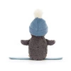 JellyCat - Pingwin na Snowboardzie 12 cm