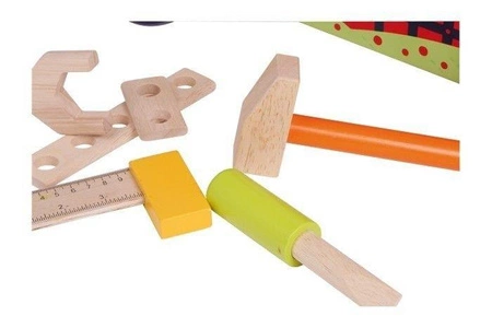 Drewniany samochód, warsztat dla dzieci na kółkach, small foot design - pojazdy dla dzieci