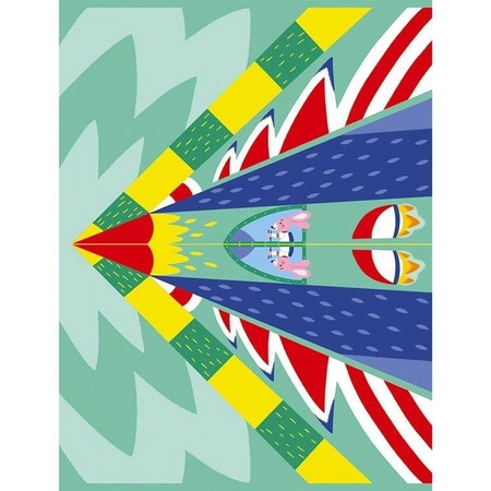 Zestaw kreatywny Papierowe samoloty z wyrzutnią 6+, Janod