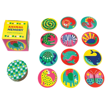 Gra Memory. 24 el., Zwierzęta, Rex London