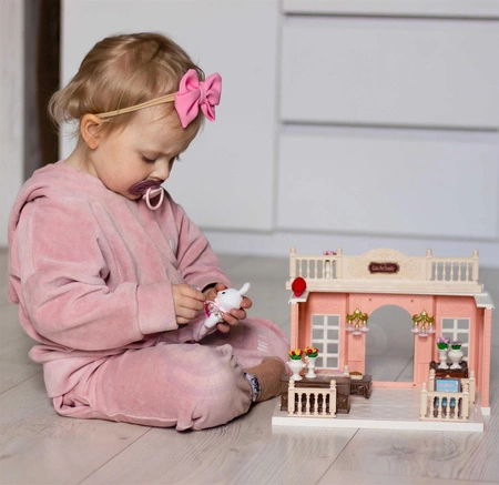 WOOPIE Domek dla Lalek Rodzina Królików Kwiaciarnia + Figurka