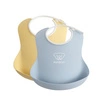BABYBJORN - 2 śliniaki -  Powder Yellow/ Powder Blue