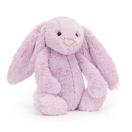 JellyCat Bashful Królik fioletowy 31 cm