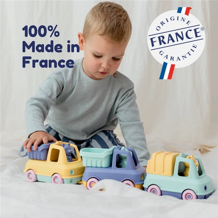 Moje pierwsze pojazdy: Zestaw 2: Wywrotka + Śmieciarka Le Jouet Simple