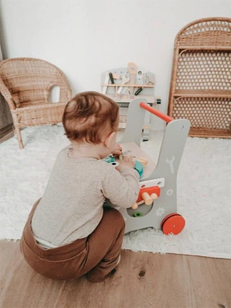 Pchacz i warsztat narzędziowy w jednym 10614-Small Foot, pchacze i warsztaty narzędziowe dla dzieci