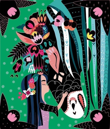 Zestaw kreatywny Do zdrapywania Konie i jednorożce 7+, Janod