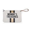 Childhome Torebka Mommy's Treasures Paski Czarno-Złote