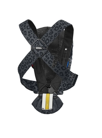BABYBJORN MINI 3D Mesh – nosidełko, Antracytowy/Leopard