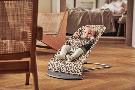 BABYBJORN - leżaczek BLISS COTTON, Beż/Leopard