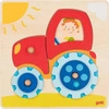 Układanka dla dzieci Traktor Sunny 57702-Goki, puzzle drewniane