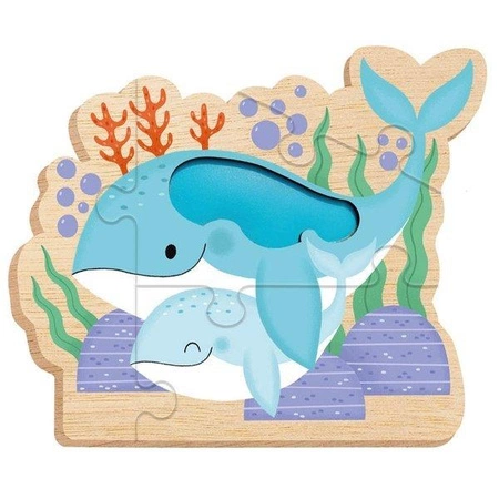 Auzou Puzzle ewolucyjne dotykowe Zwierzątka 89312