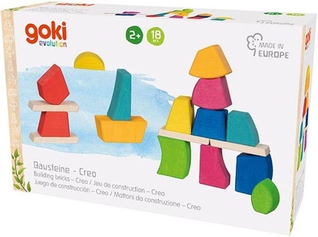 Klocki drewniane Creo Goki Evolution 58355