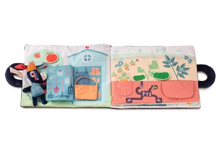 Miękka książeczka aktywizująca "Osiołek Ignace na farmie" 18 m+