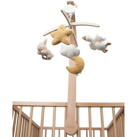 Little Dutch Karuzela do łóżeczka drewniana Newborn Naturals FSC