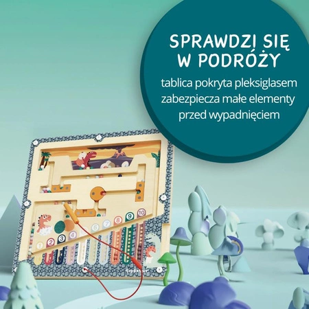 Jaja dinozaura labirynt magnetyczny 36 mies.+ TOPBRIGHT