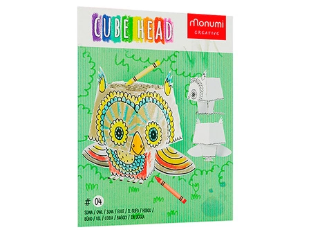 Kolorowanka 3D Cube head Sowa 3l+ MONUMI