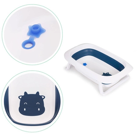 Wanienka dla dzieci wanna składana z odpływem - Krówka