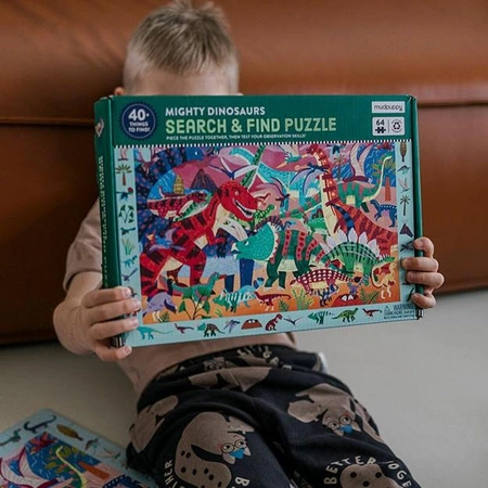 Mudpuppy Puzzle obserwacyjne Potężne dinozaury 64 elementy 4+