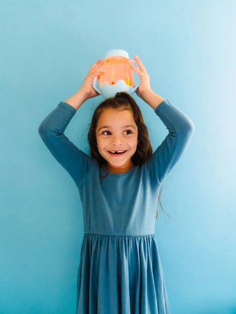 Glo Pals, Słoik sensoryczny do napełniania wodą, kolor błękitny, Frosty Fun