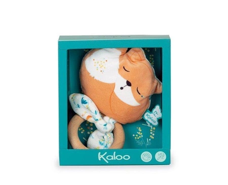 Kaloo Gryzak grzechotka Lisek Leonard 11 cm w pudełku kolekcja Fripons