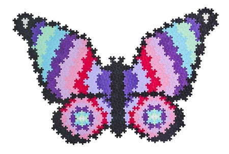 Plus-Plus Mini, Puzzle po numerach 800 szt - Motyl