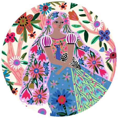 Puzzle tekturowe KSIĘŻNICZKA I PAW 36 el. DJ07300