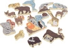 Drewniane puzzle edukacyjne dla dzieci Alfabet figurki zwierząt Small Foot 12465