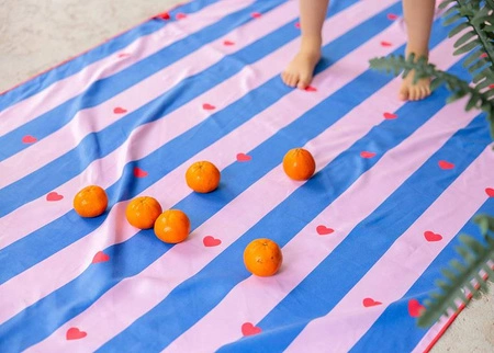 QUUT Dwustronny ręcznik plażowy PlayTowels L (180 x 100cm) Lighthouse Cherry