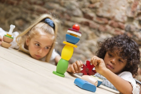 Lekkid, drewniane magnetyczne klocki konstrukcyjne- Jedzenie