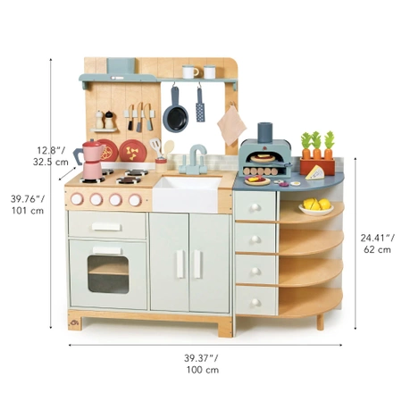Kuchnia drewniana z piekarnikiem La Fiamma Grand Kitchen, Tender Leaf Toys
