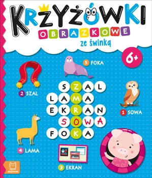 Krzyżówki obrazkowe ze świnką 6+