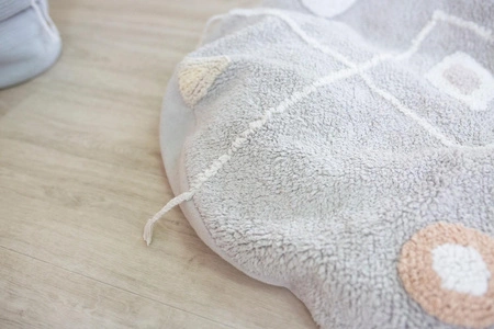 Lorena Canals Dywan bawełniany/Pufa Lou Ø 120 cm