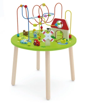 Drewniany Duzy stolik edukacyjny Farma Rollercoaster Viga Toys Montessori