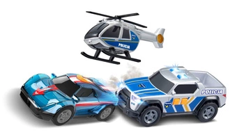 Dumel FLOTA MIEJSKA POLICJA HELIKOPTER 3-pak AUTO