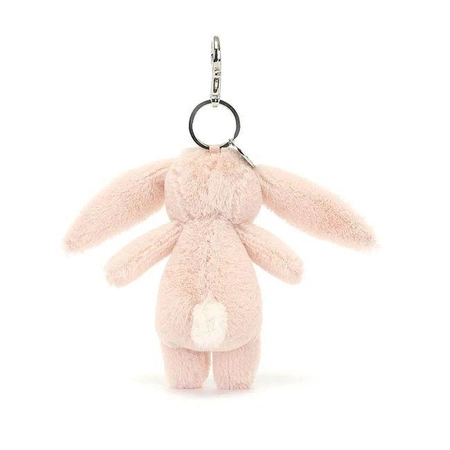 JellyCat - Breloczek Króliczek z Kwiecistymi Uszami Pudrowy Róż 17 cm