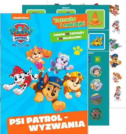 Psi Patrol - Wyzwania. Psi Patrol. Tatuaże i naklejki