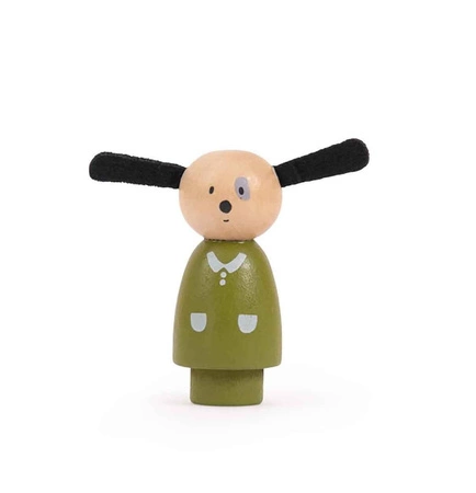 Drewniane autko psa Juliusa 14x8 cm 632431