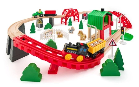 Drewniana kolejka Życie na farmie