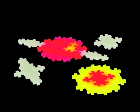 Plus-Plus, Mini GLOW Basic- 360 szt. - świecące w ciemności