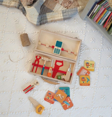 Drewniany zestaw Super Bricolo DJ06500