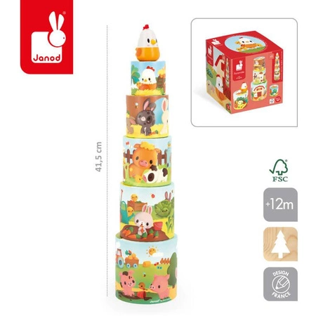 Piramida wieża Farma Kurka 6 elementów 12 m+, Janod