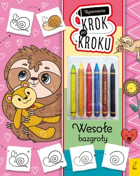 Wesołe bazgroły. Rysowanie krok po kroku z kredkami