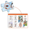 Puzzle ZWIERZĘTA ŚWIATA z książeczką 100el.DJ07420