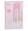 Drewniane krzesełko Baby Rose dla lalek 35-45 cm