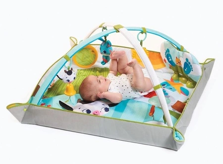 Gimnastyka/mata edukacyjna z pałąkami Kick&Play - Farma