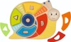 Sorter Ślimak 58399-Goki, zabawki edukacyjne dla dzieci