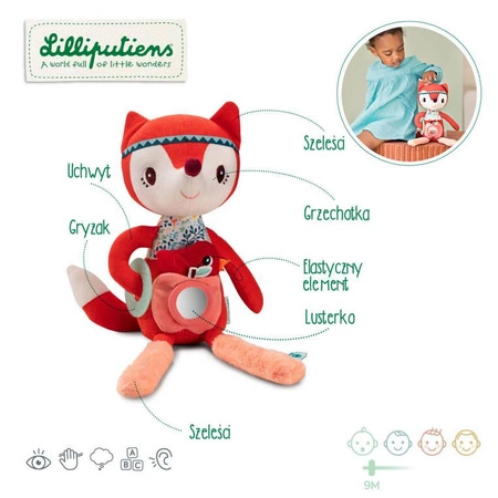 LILLIPUTIENS Przytulanka wielofunkcyjna Lisiczka Alice 9 m+