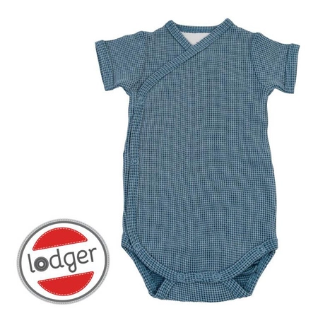 Lodger Body kopertowe niemowlęce krótki rękaw bawełniana niebieskie Ciumbelle Dragonfly r. 56